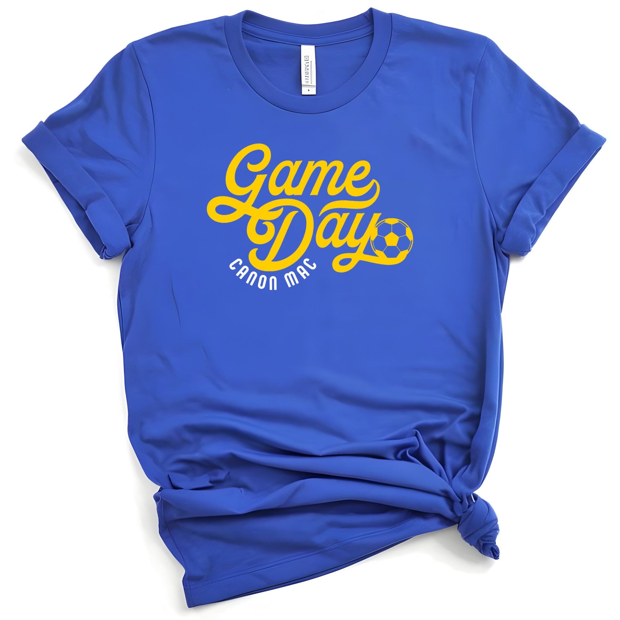 Lady Macs Soccer Game Day (white/gold)