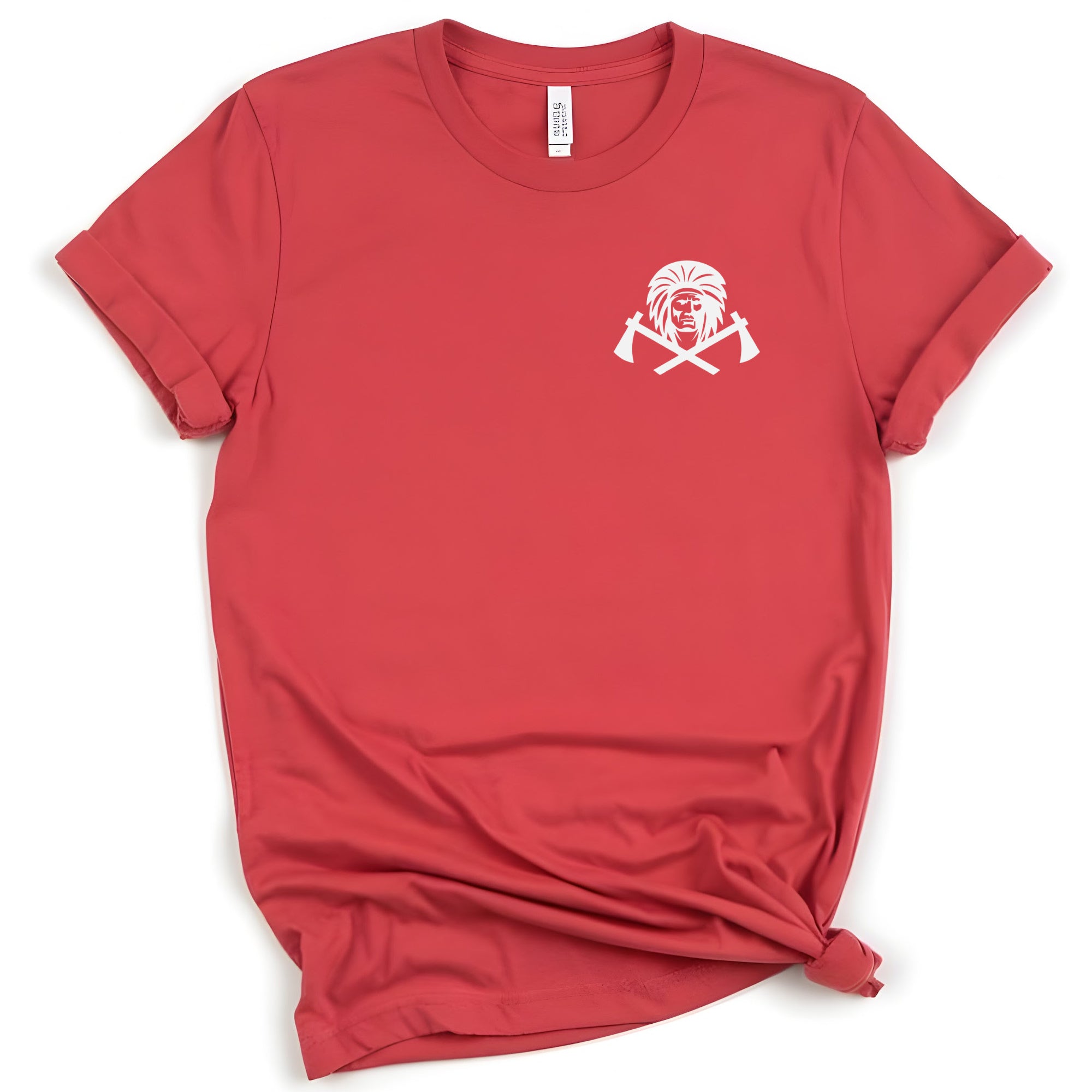 Peters Indian Logo pocket size (white)