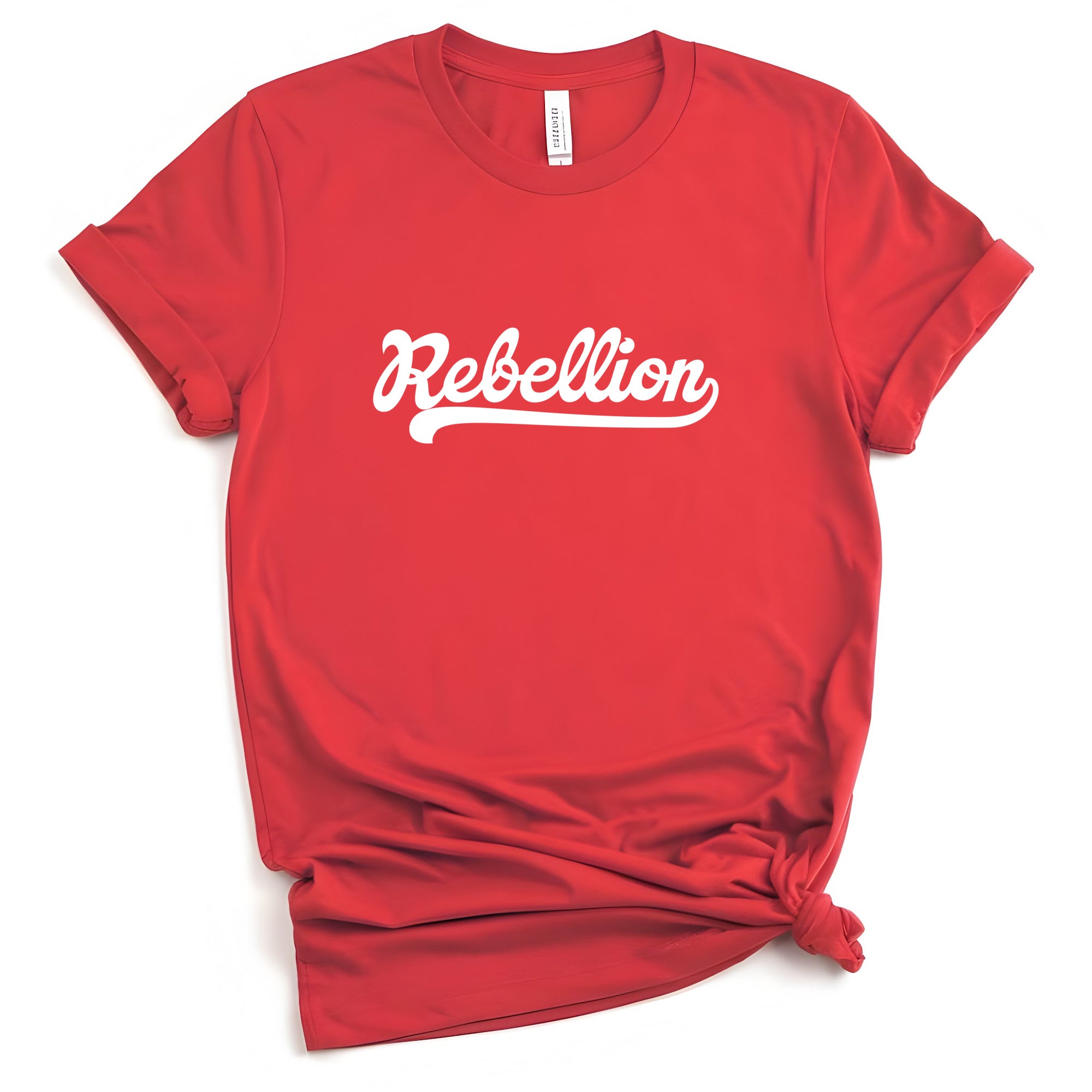 Rebellion Hockey Script White