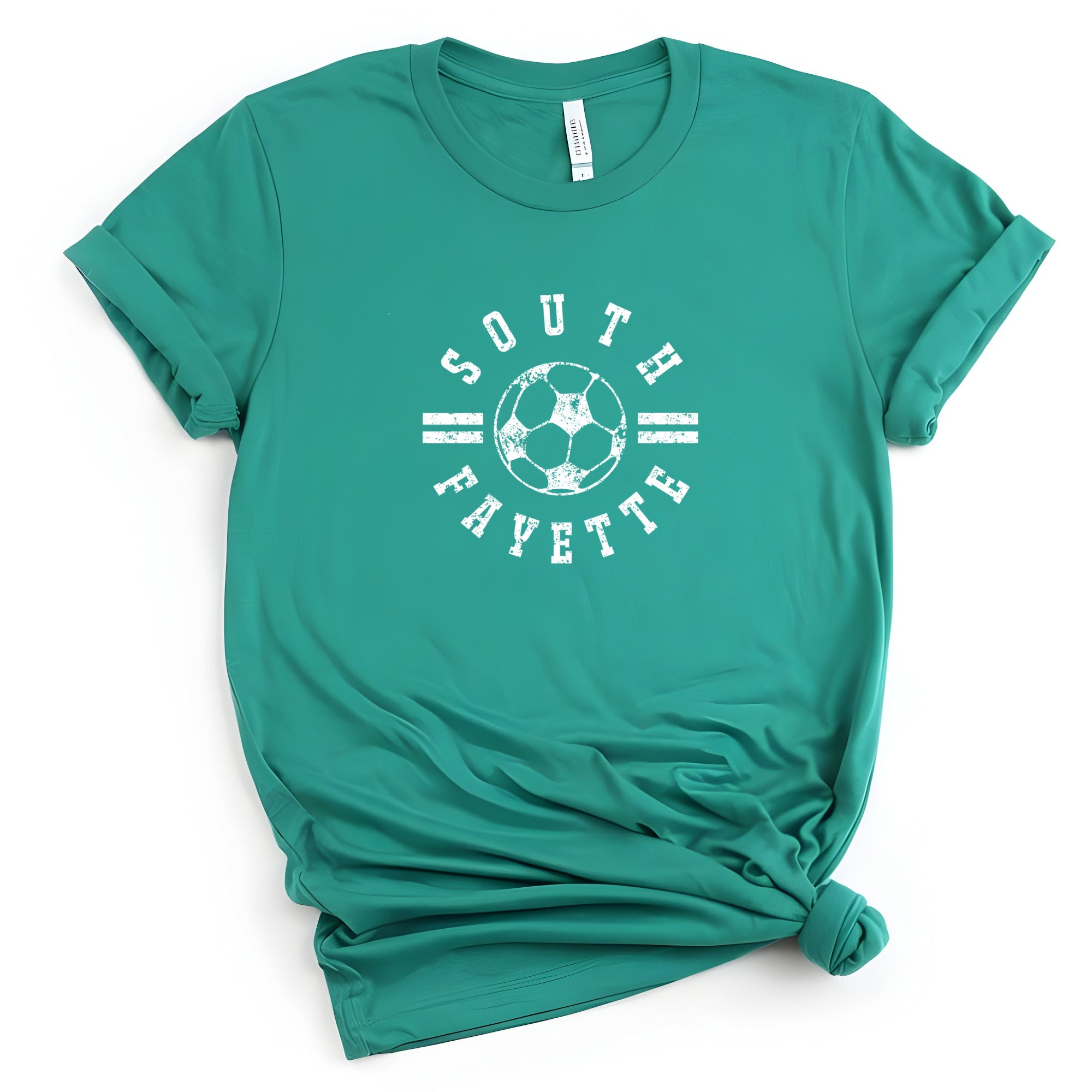 SF Soccer Distressed Circle (white)