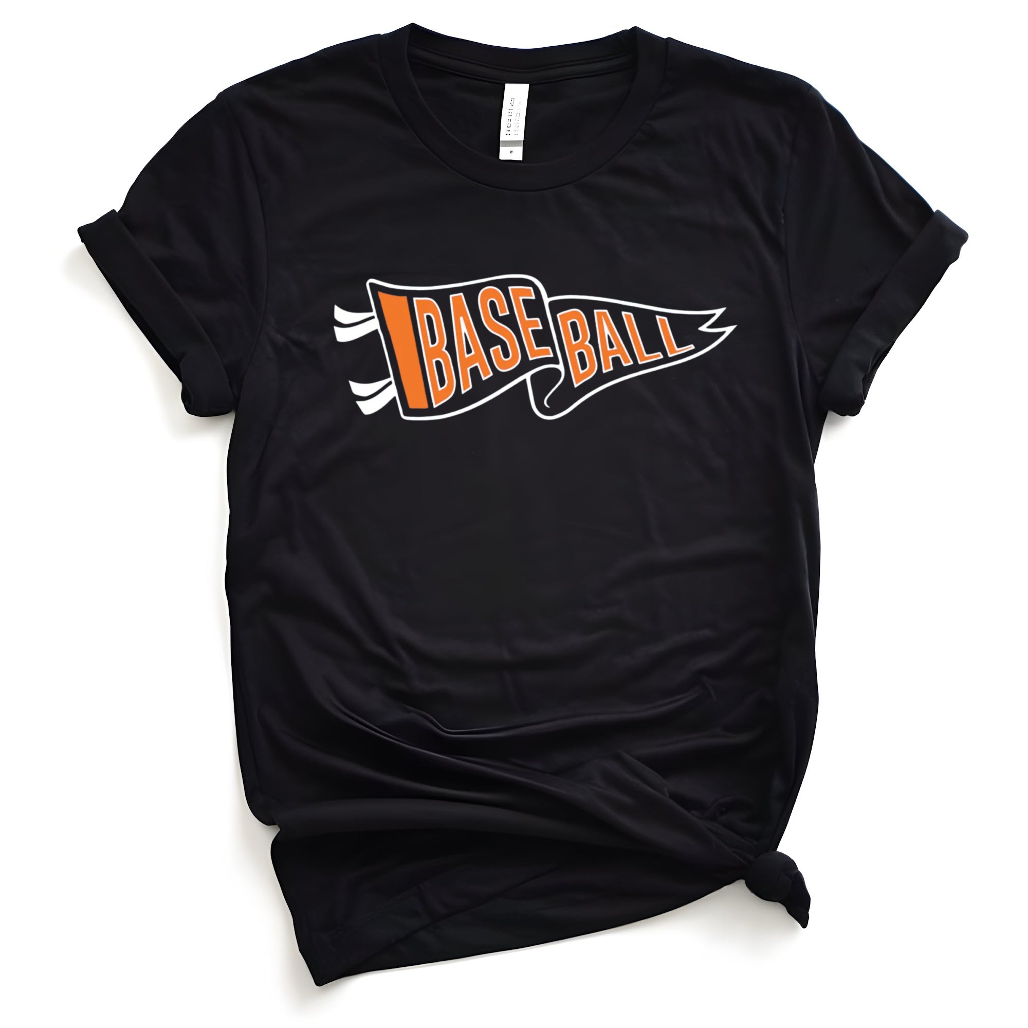 Baseball pennant (orange/white)