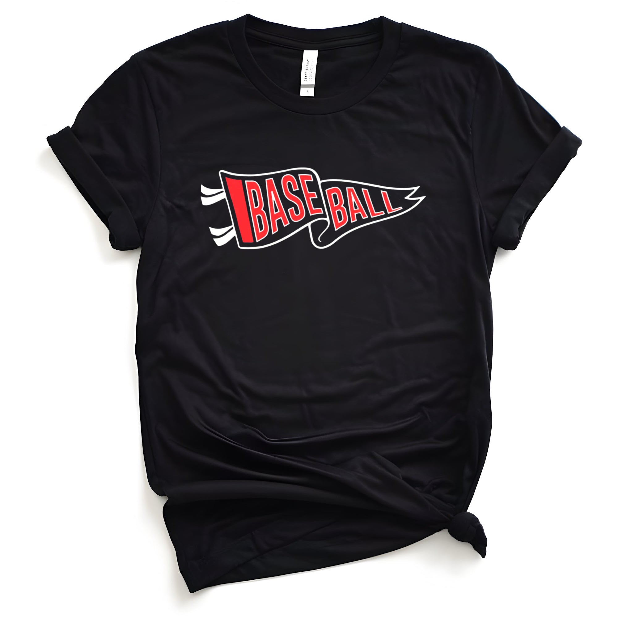 Baseball pennant (red/white)