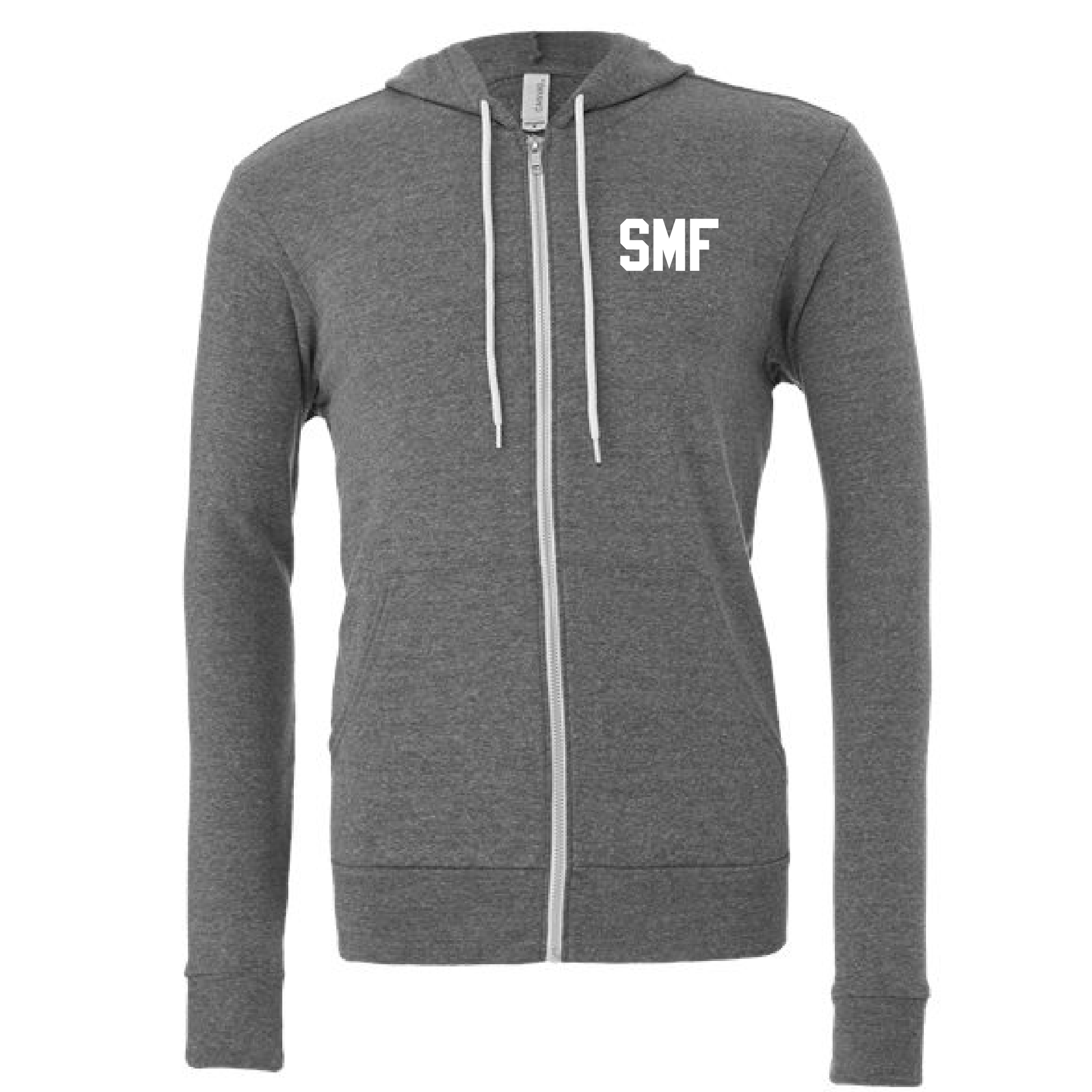 SMF Logo Full Zip white