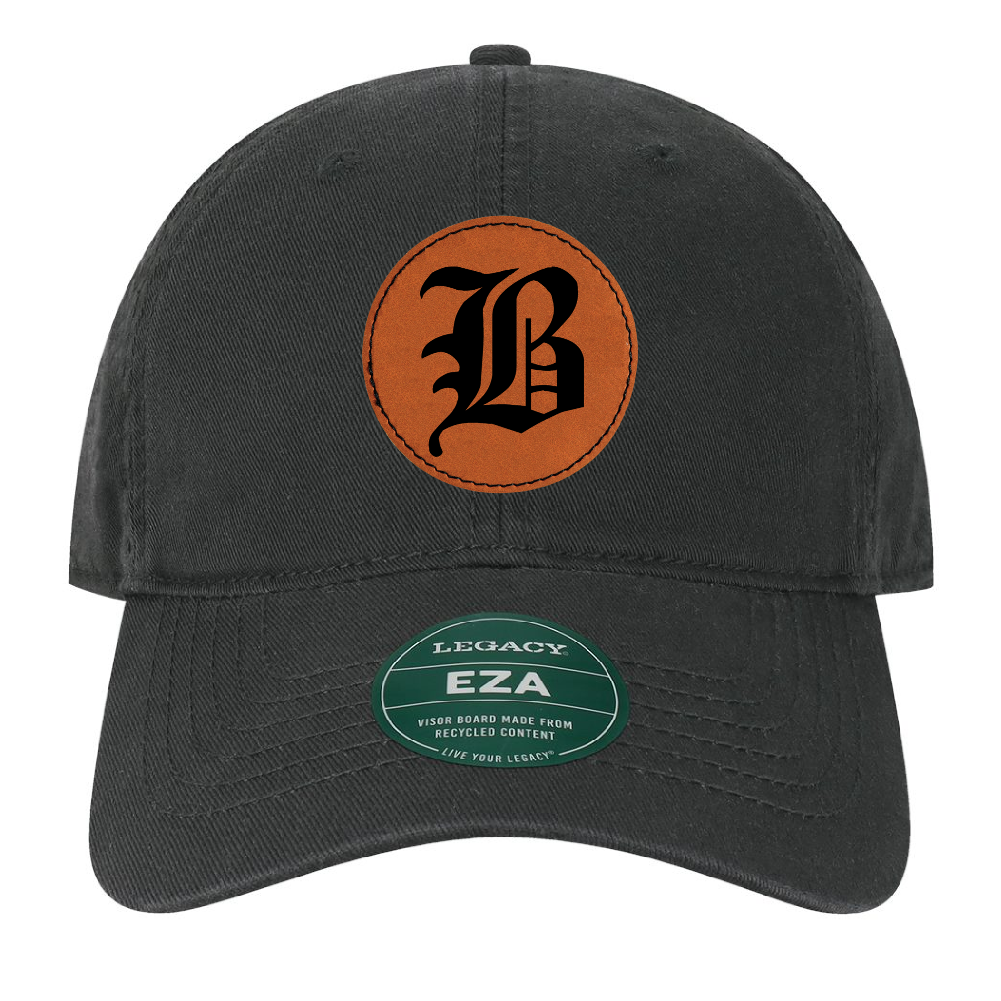 Beadling B Leather Patch hat