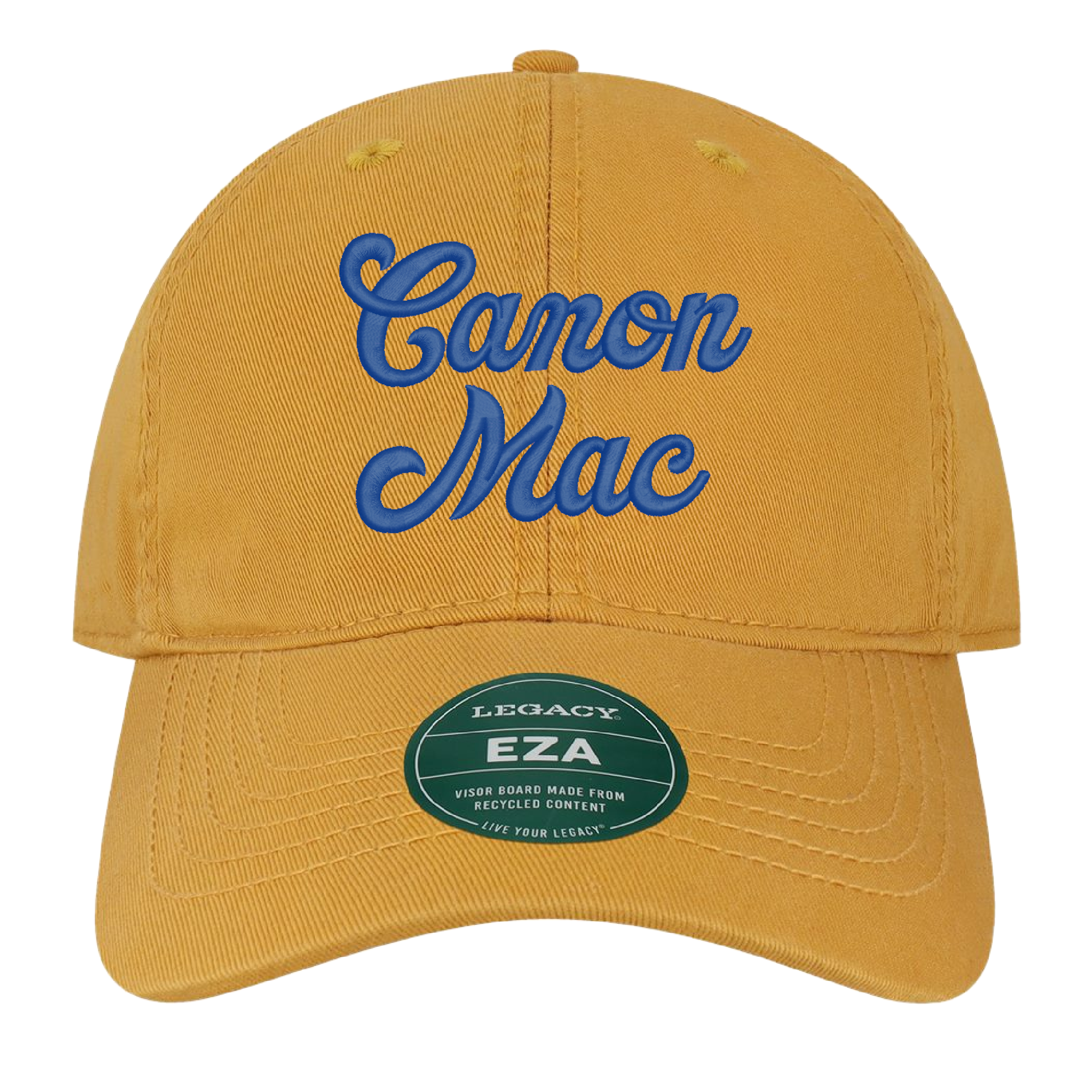 Canon Mac Script blue embroidered hat