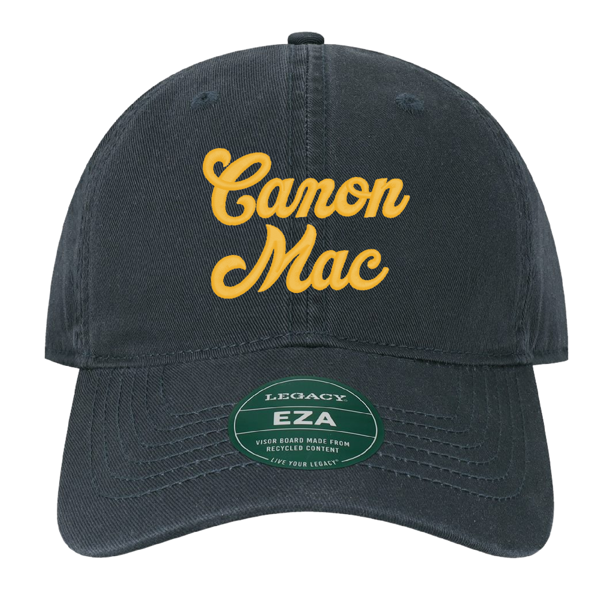Canon Mac Script gold embroidered hat