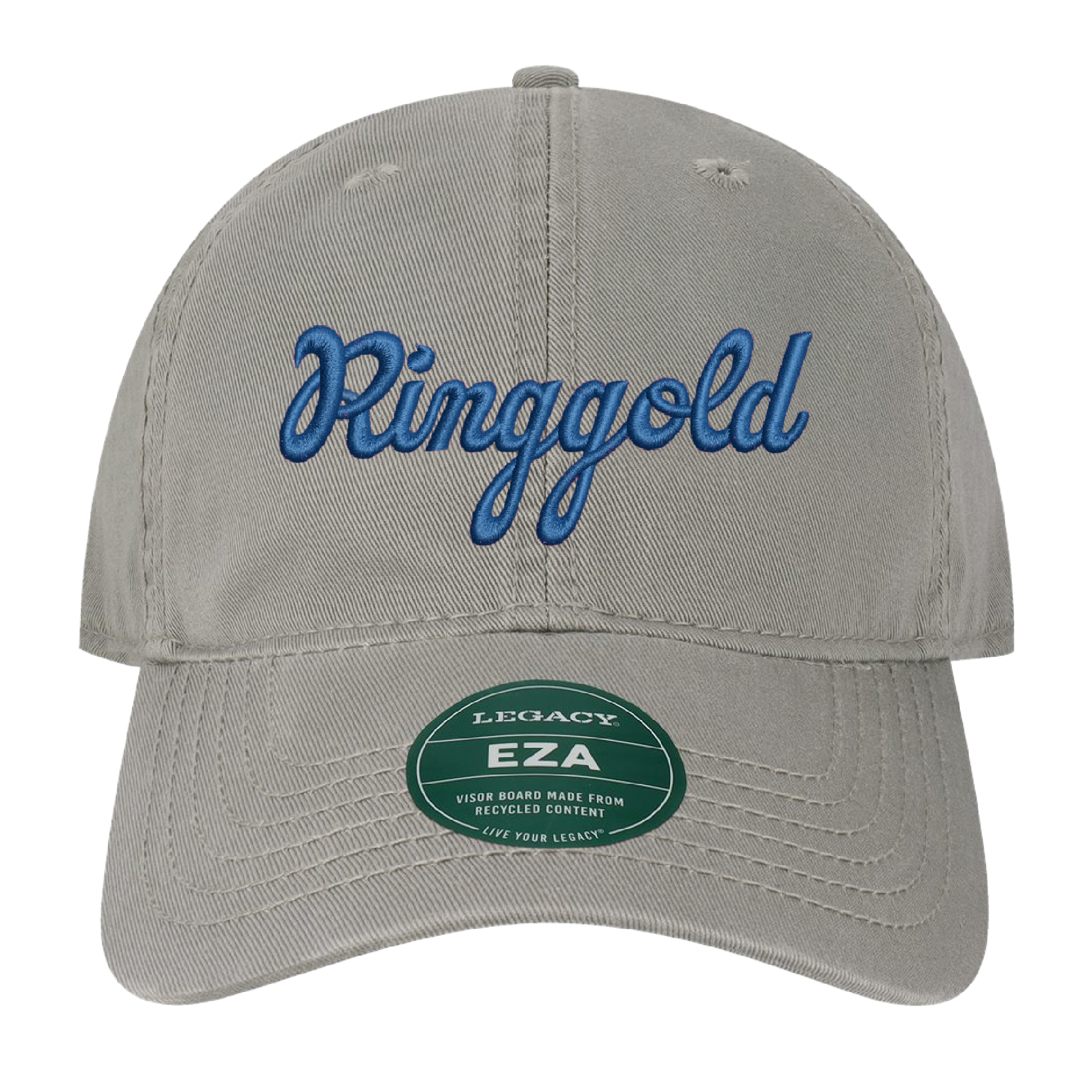 Ringgold Script blue embroidered hat