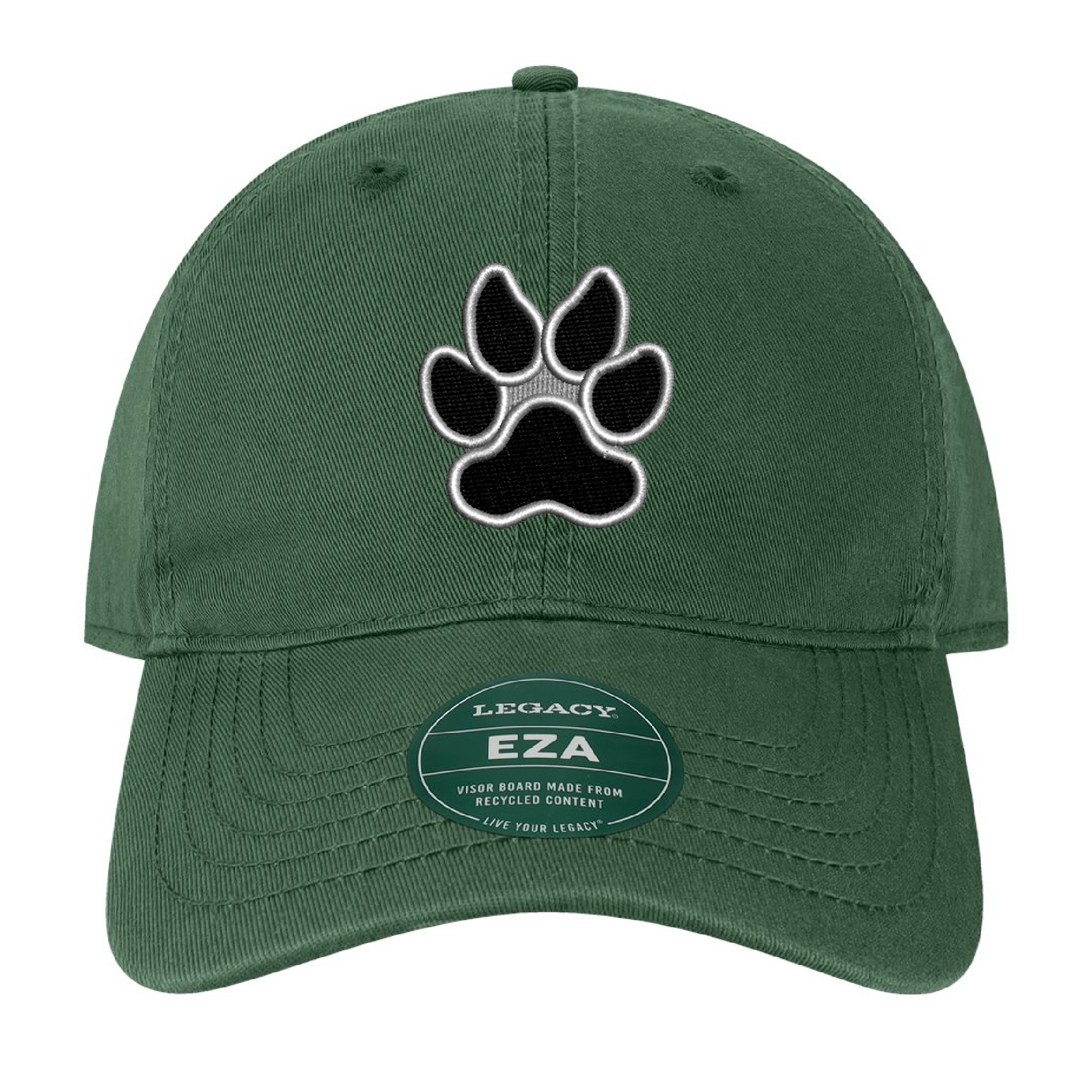 South Fayette Paw white/black embroidered hat