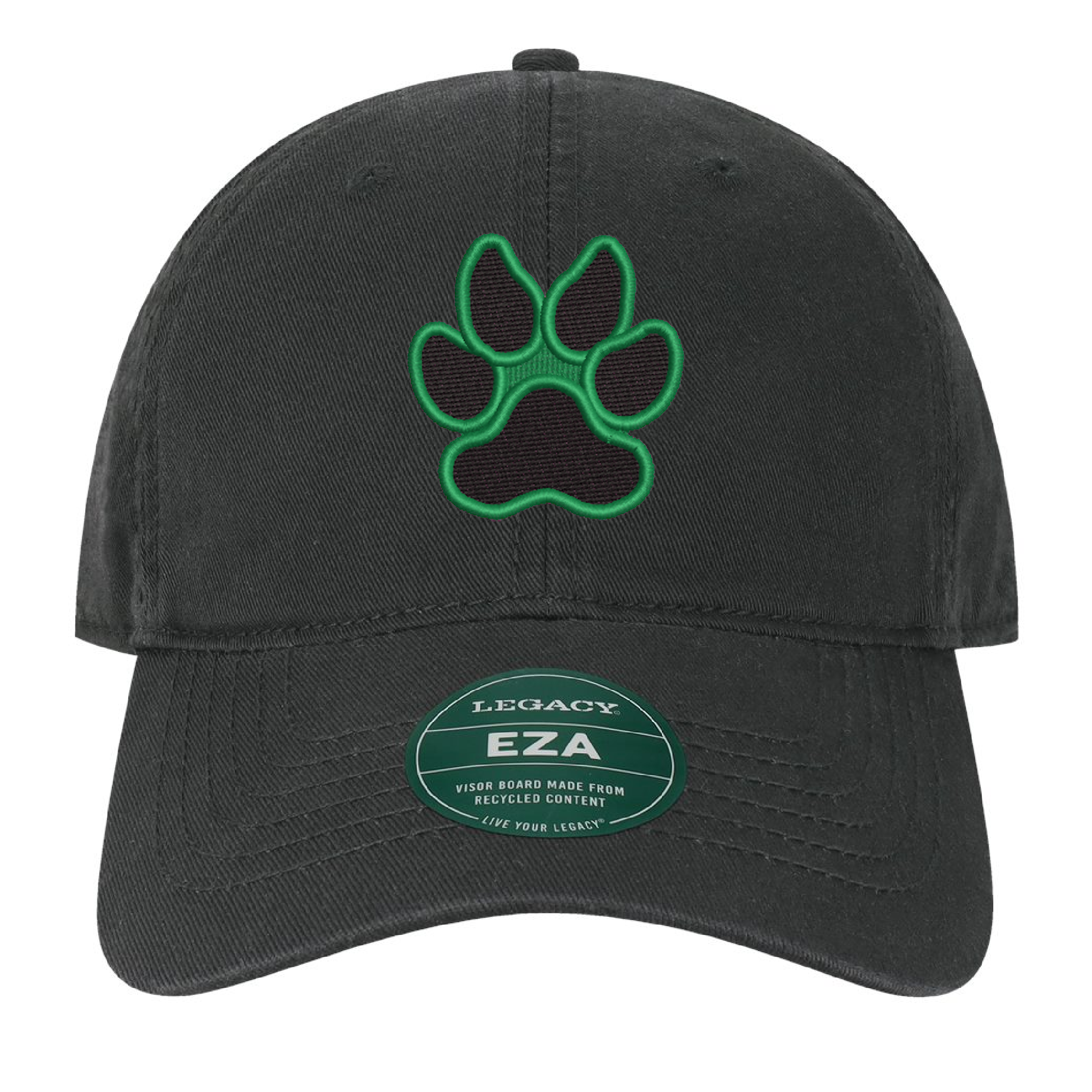 South Fayette Paw green/black embroidered hat