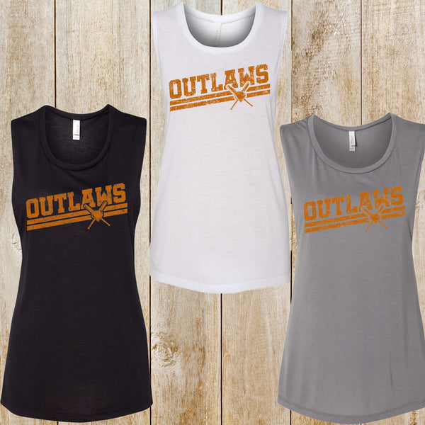 Outlaws Bella + Canvas Womens Muscle Tank