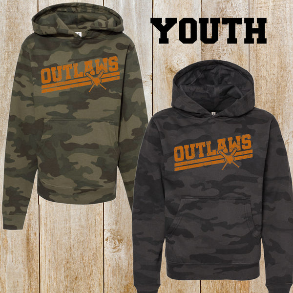 Outlaws Youth Camo hoodie
