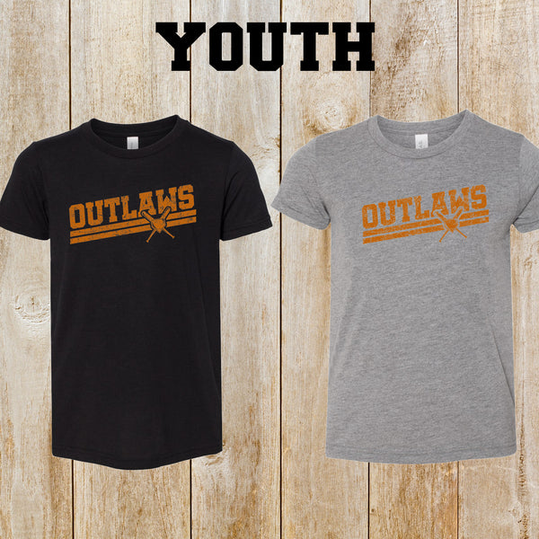 Outlaws Youth tri-blend tee