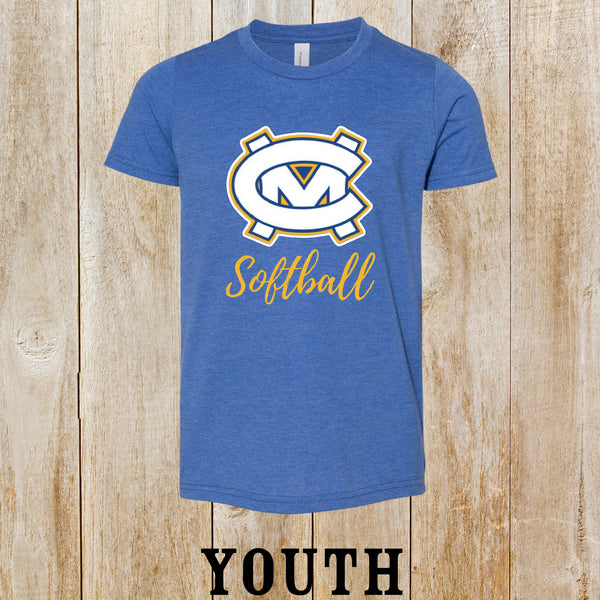 CM softball logo youth tee