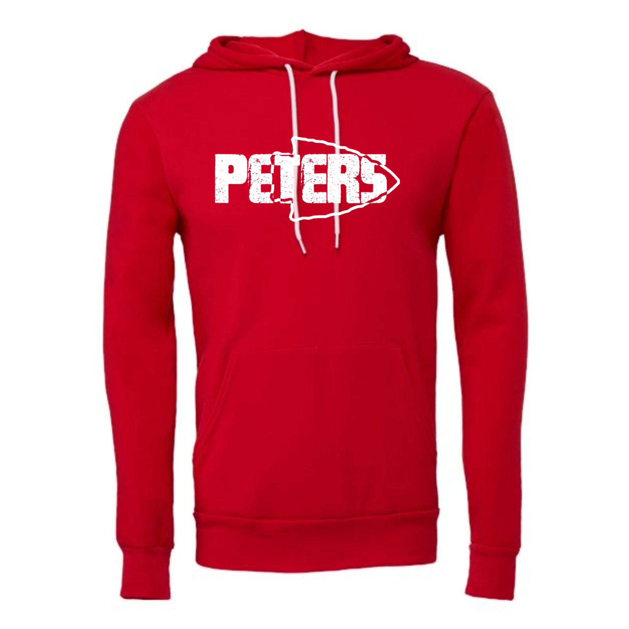 Peters Arrowhead White Unisex Fleece Hoodie
