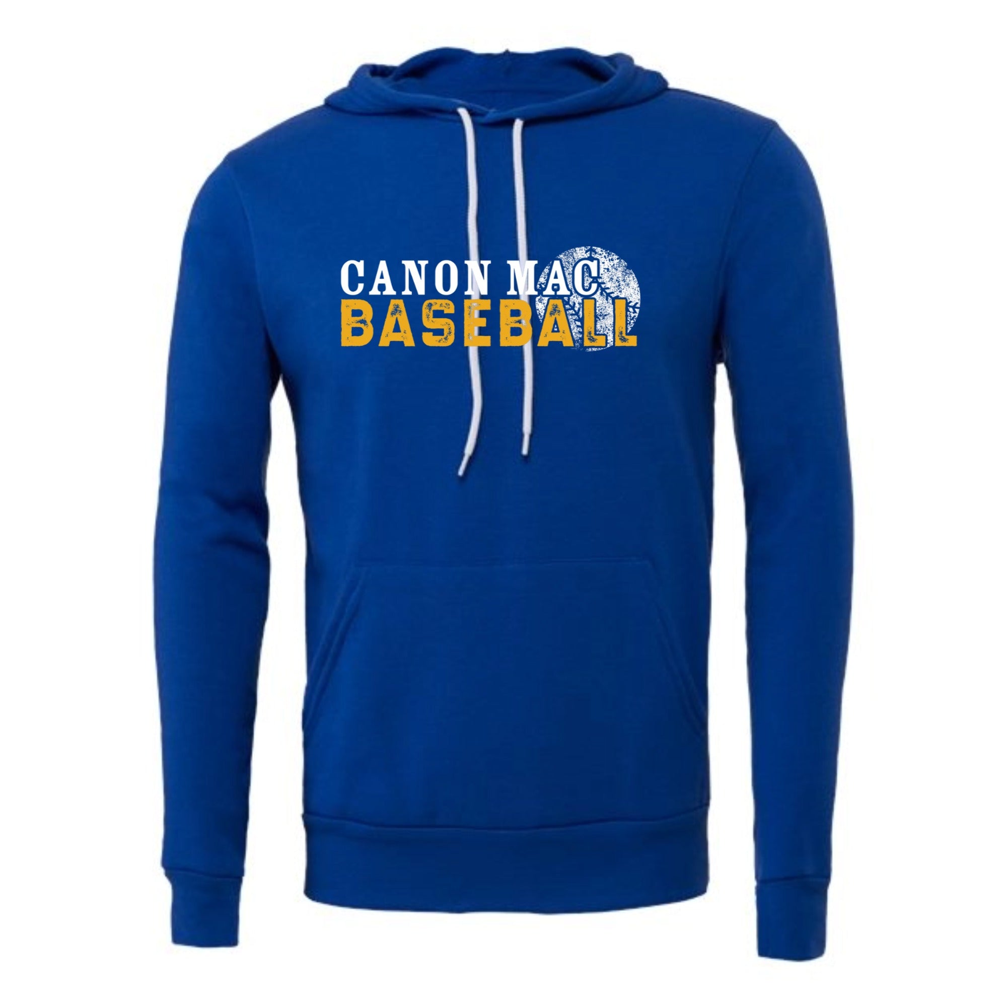 Canon Mac Baseball Distressed Unisex Fleece Hoodie