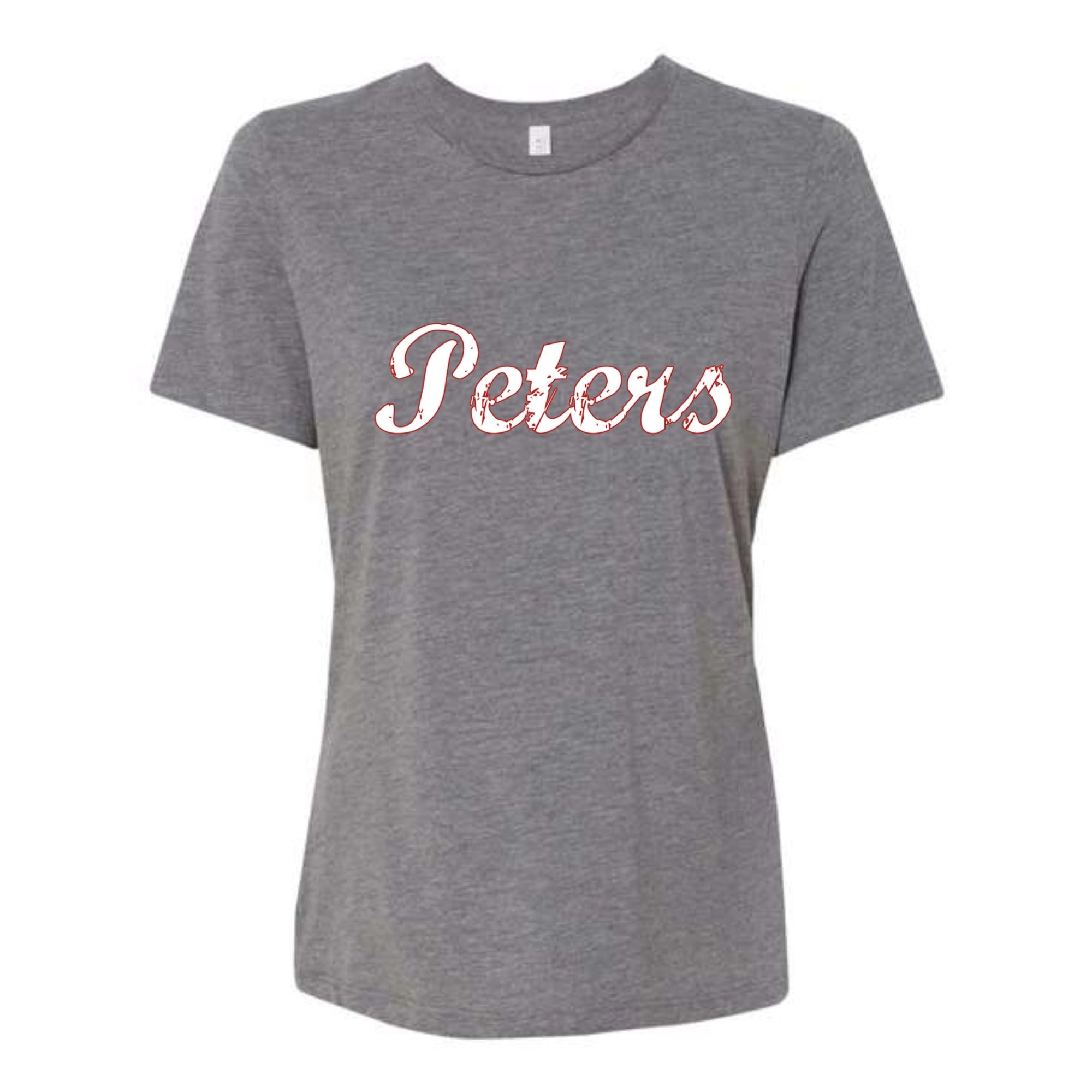 Peters Cursive Women's Tri-blend Relaxed Fit Tee