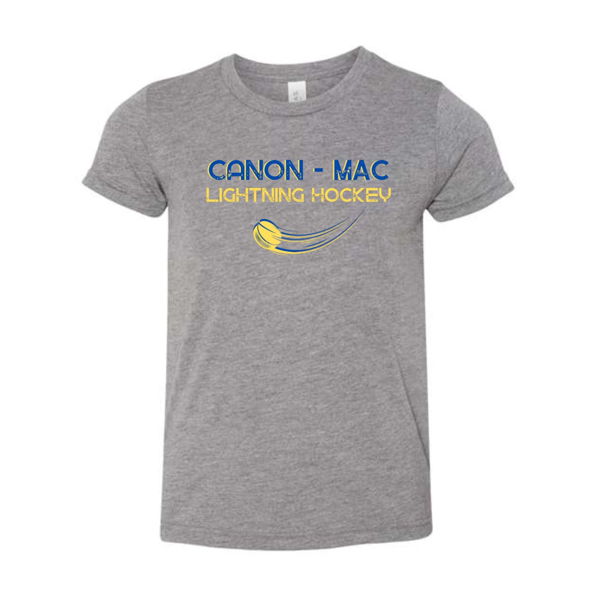 Canon Mac Inline Lightning Hockey Youth Tri-blend Tee