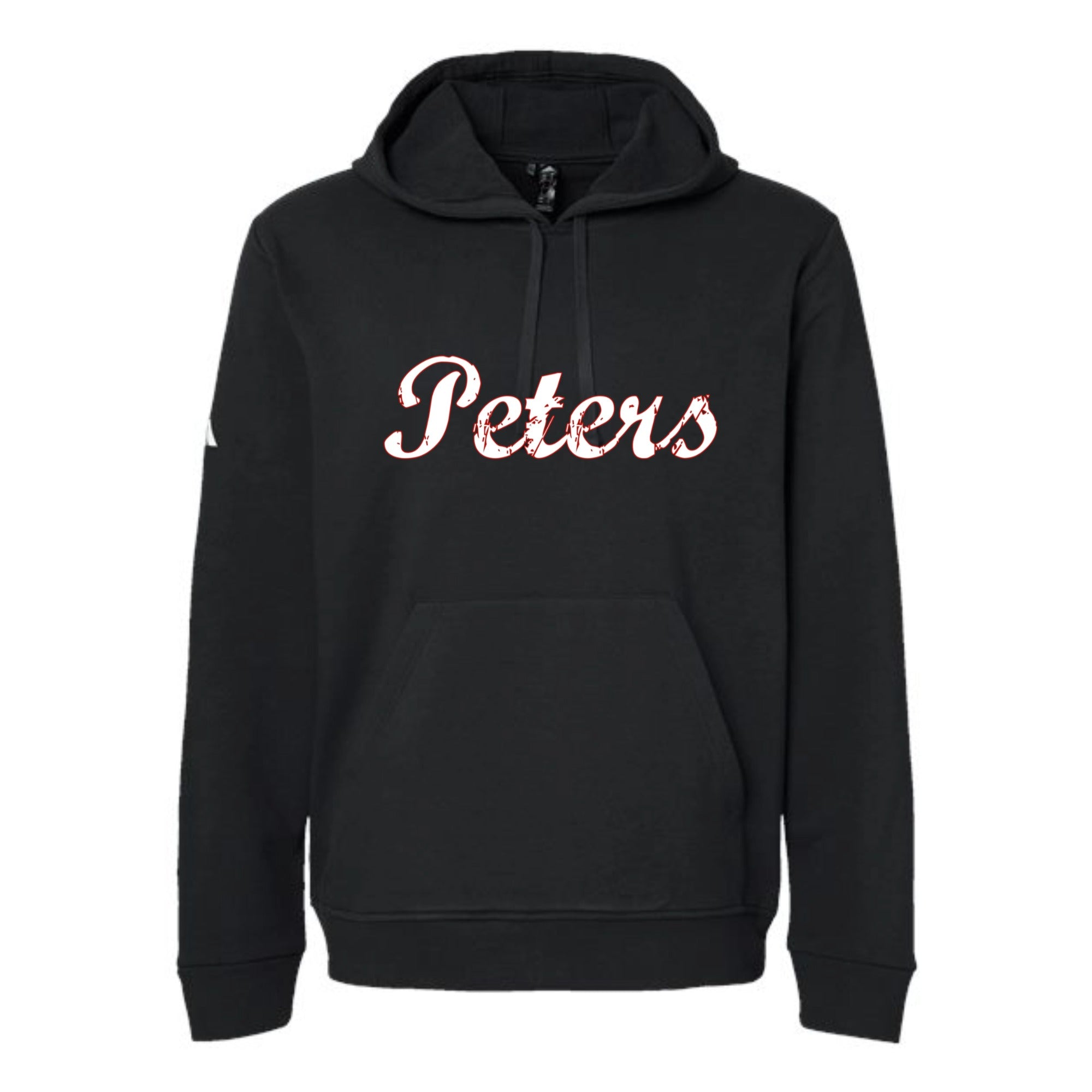 Peters Cursive Fleece Hooded Unisex Sweatshirt