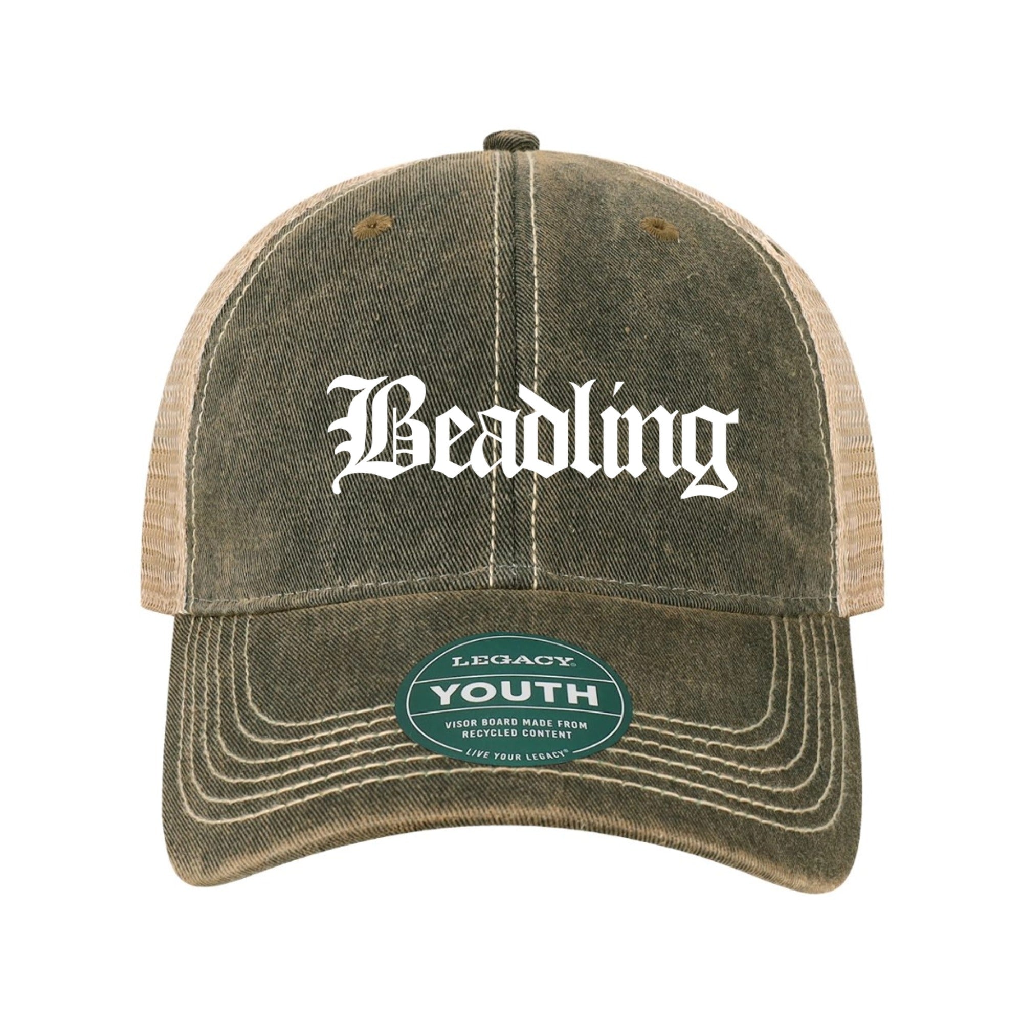 Beadling Vintage White Youth Old Favorite Trucker Hat