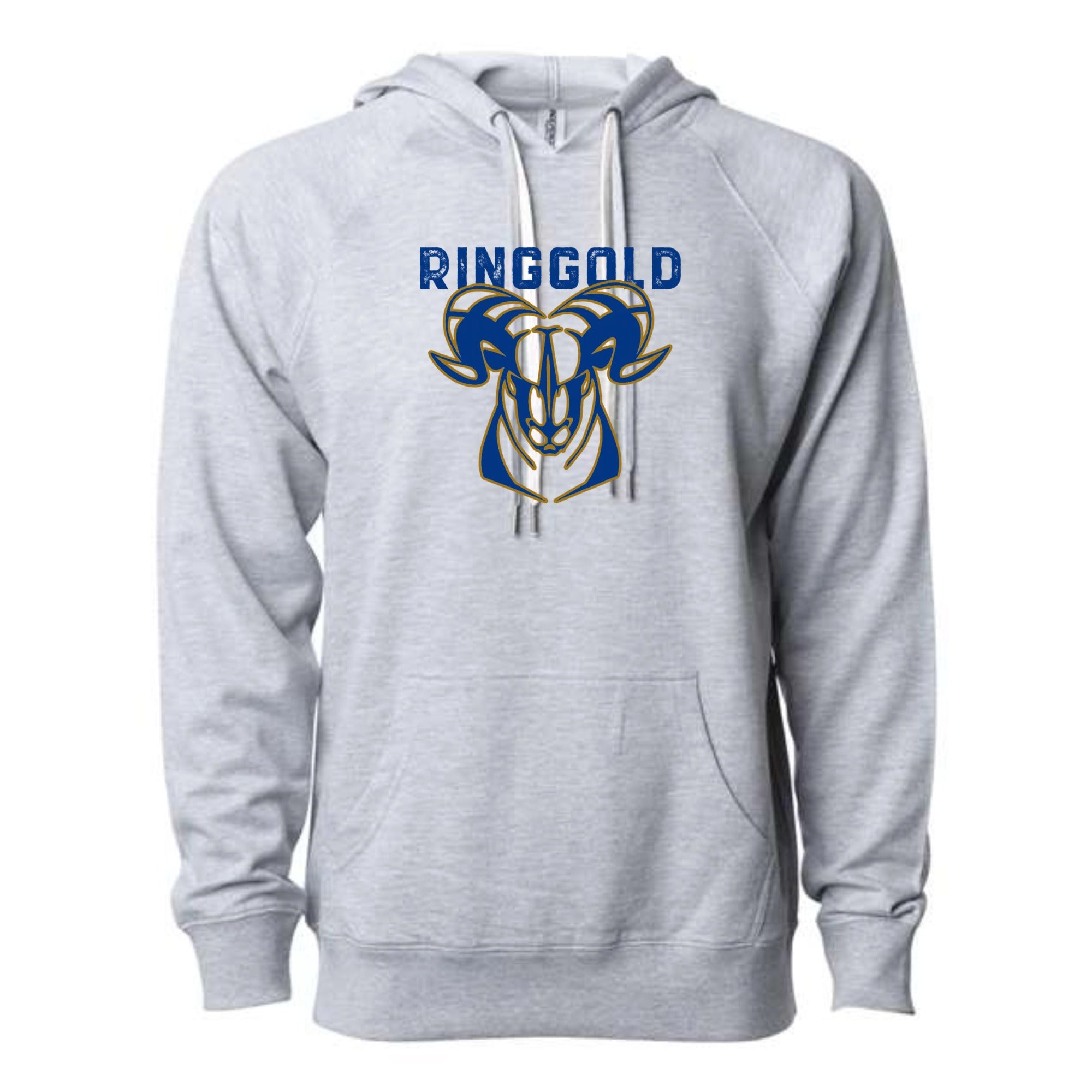 Ringgold Ram Lightweight Loopback Terry Hooded Sweatshirt