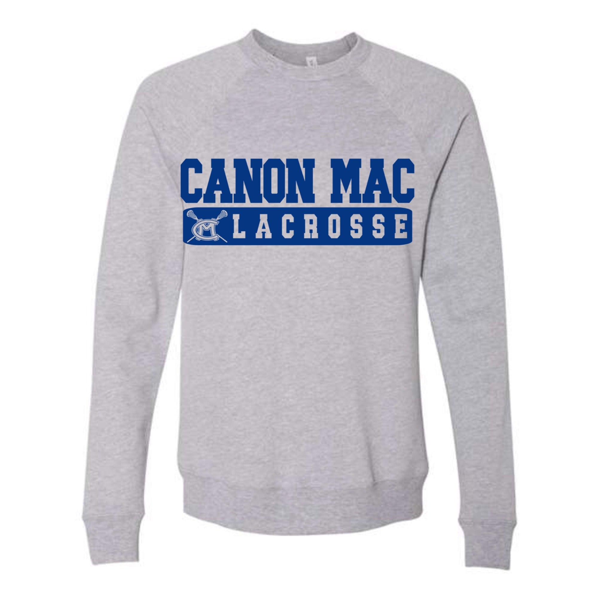 Canon Mac Lacrosse Block Unisex Fleece Crewneck Sweatshirt