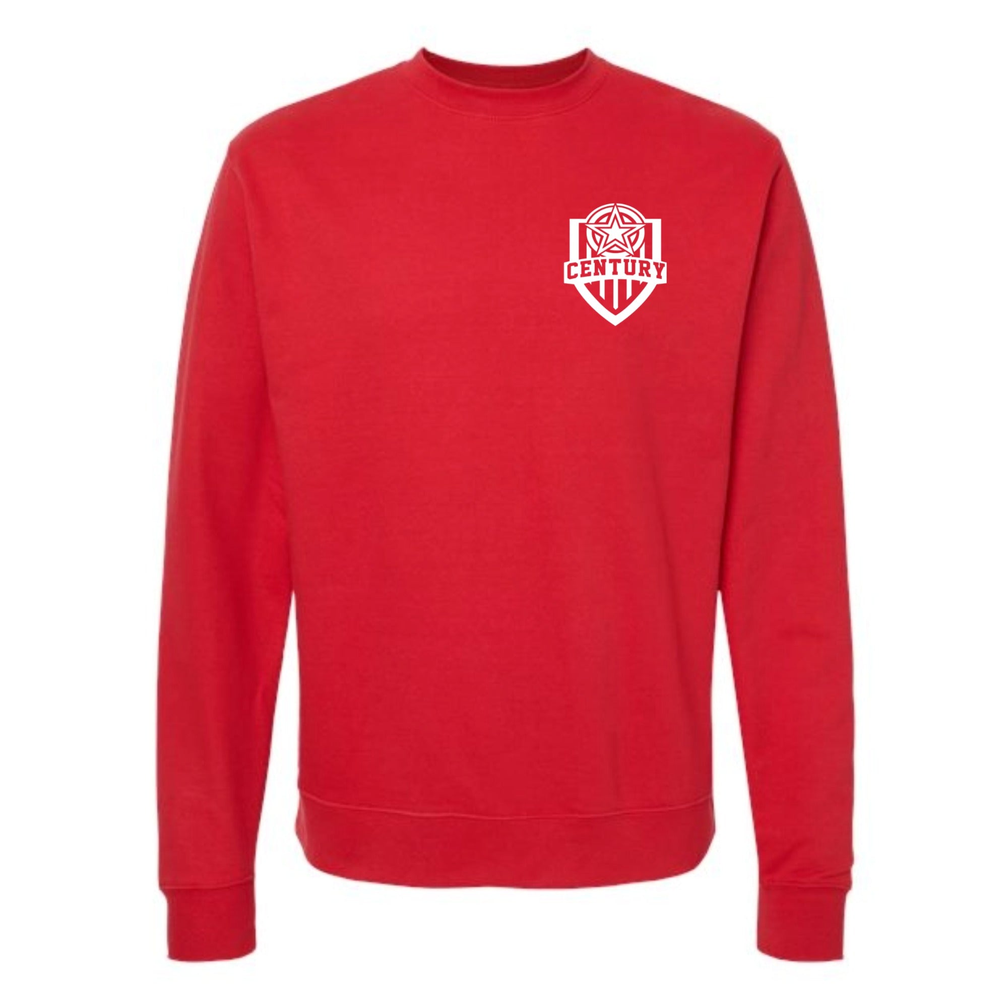 Century Soccer Logo Midweight Crewneck Sweatshirt Pocket Size