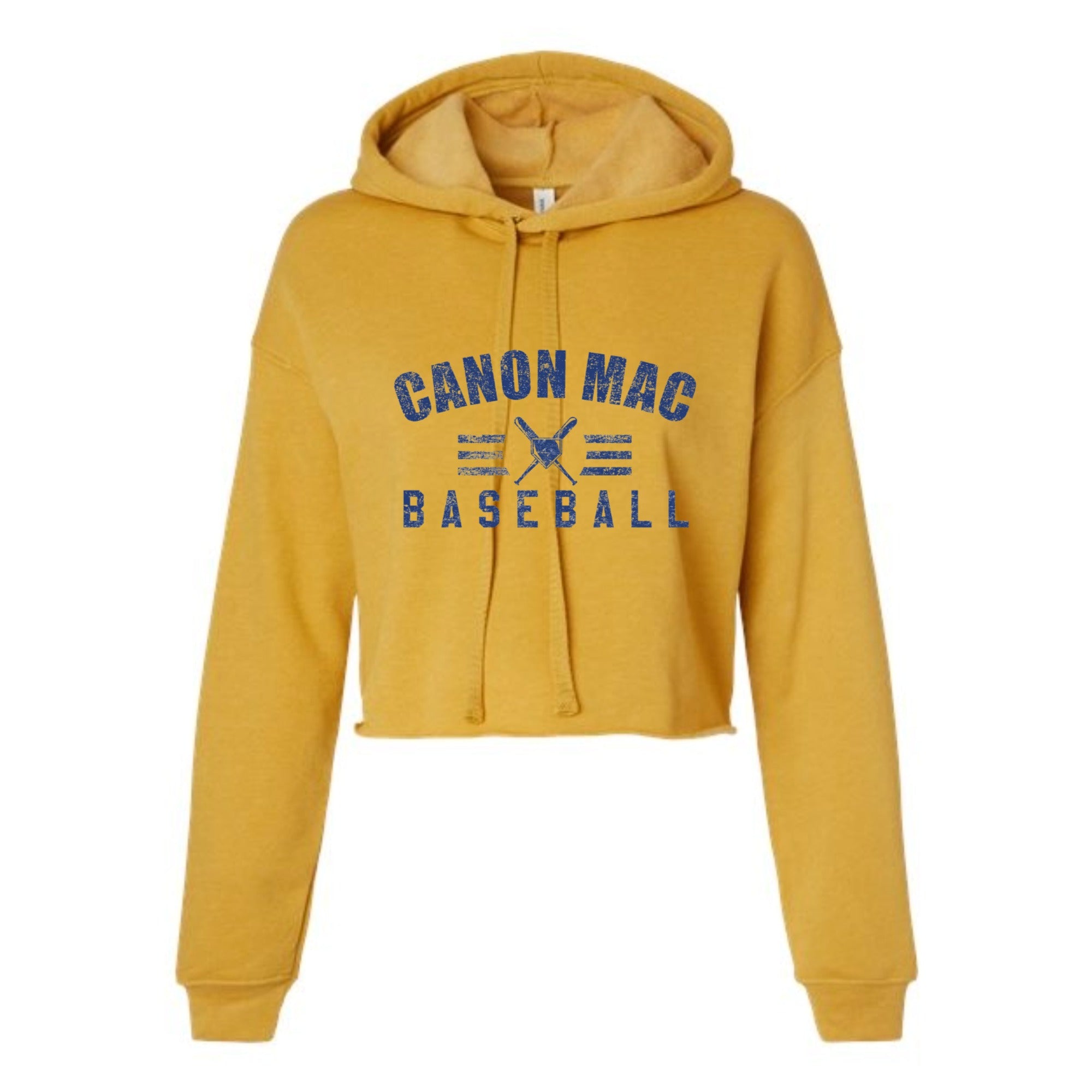 Canon Mac Baseball Bold Women's Cropped Fleece Hoodie