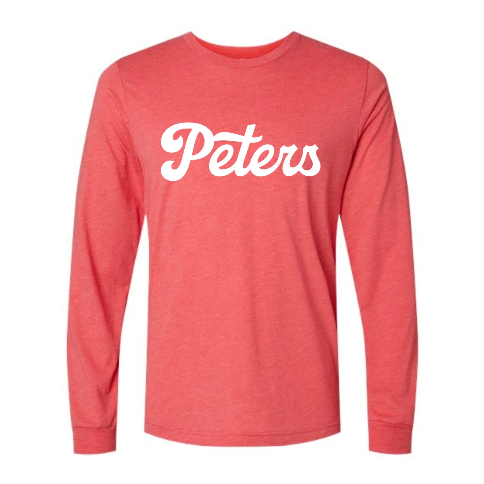 Peters Script Long Sleeved Tri-blend Unisex Tee