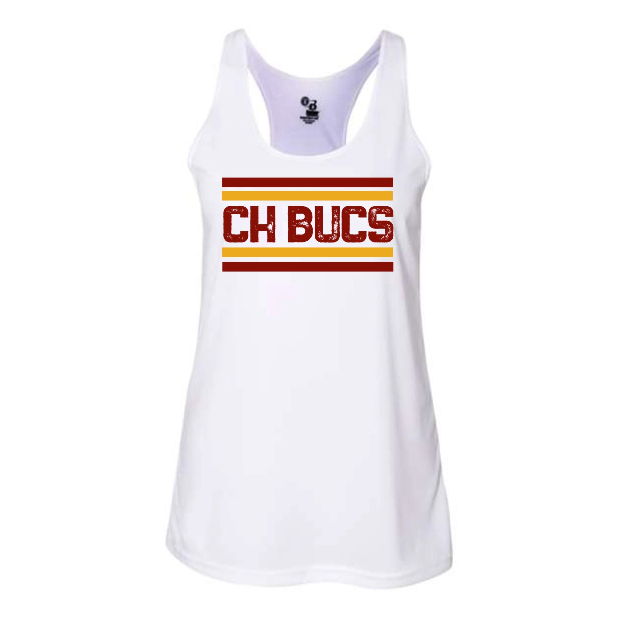 Chartiers Houston Stripes Sublimation Women's Performance Racerback Tank