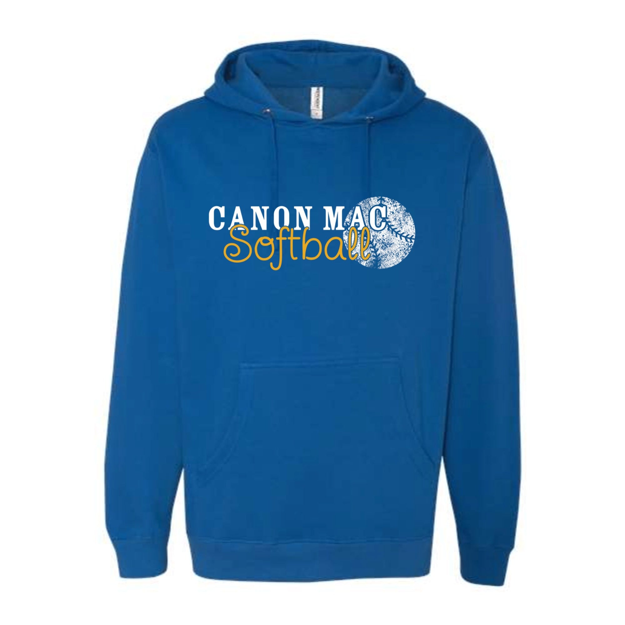 Canon Mac Softball Distressed Midweight Hooded Sweatshirt