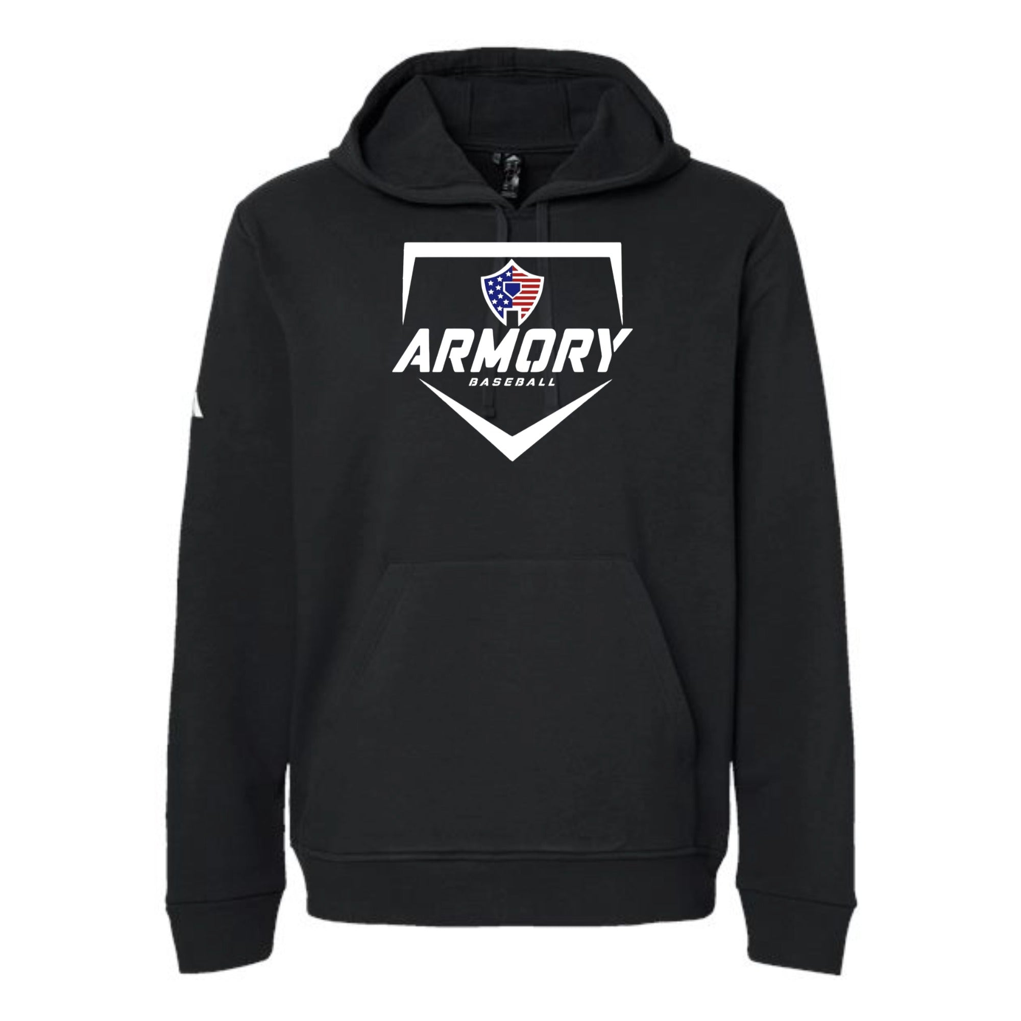 Armory Baseball Patriotic Fleece Hooded Unisex Sweatshirt
