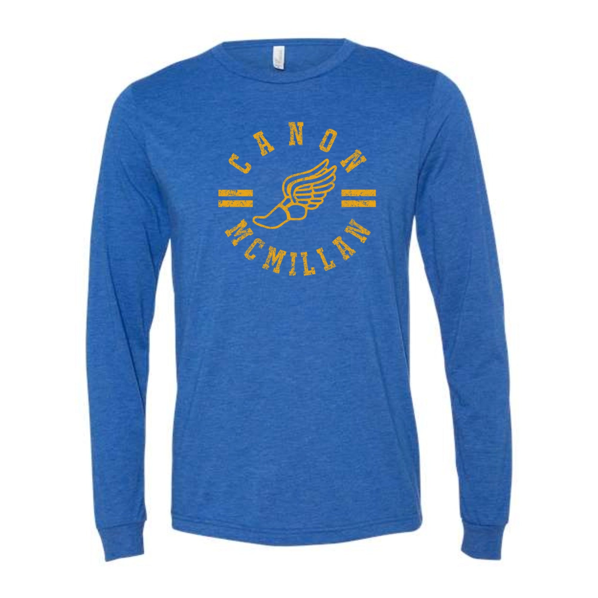 Canon Mac Track Circle Long Sleeved Tri-blend Unisex Tee