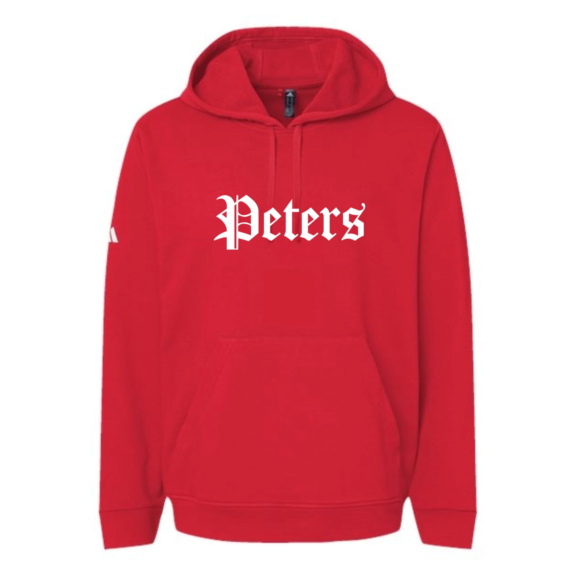 Peters Vintage White Fleece Hooded Unisex Sweatshirt