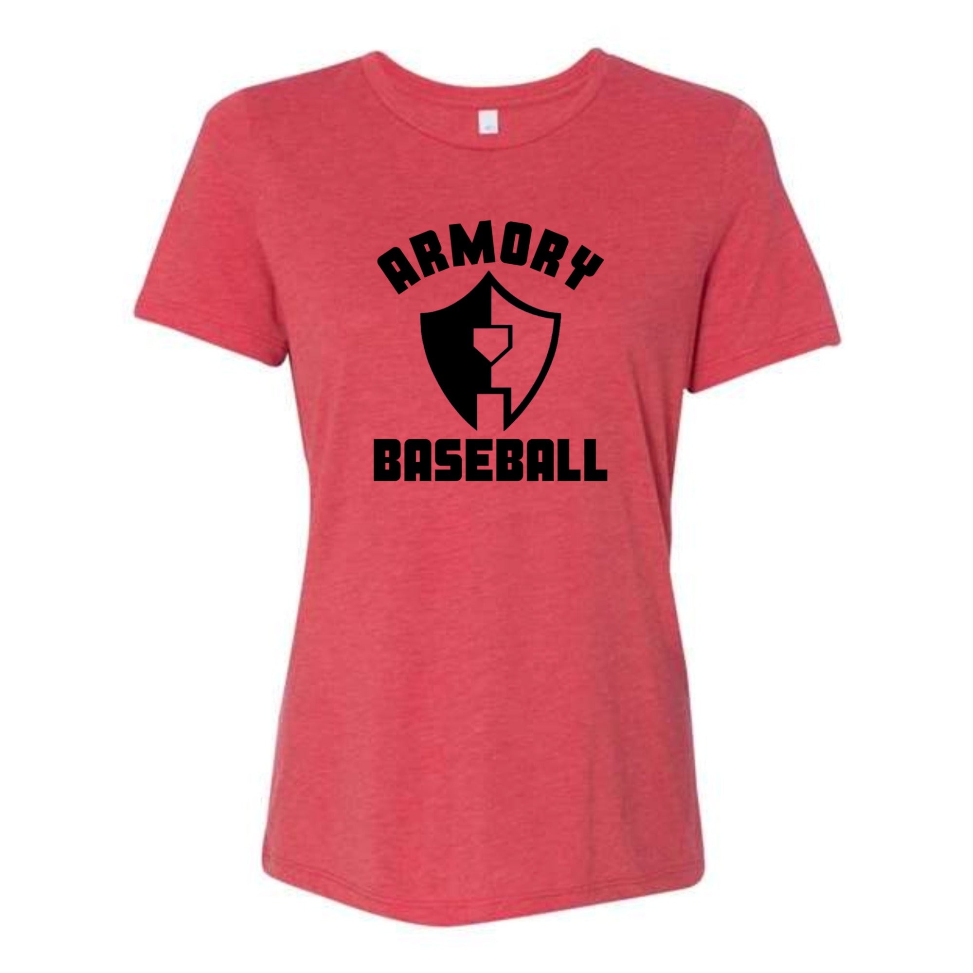 Armory Baseball Logo Women's Tri-blend Relaxed Fit Tee
