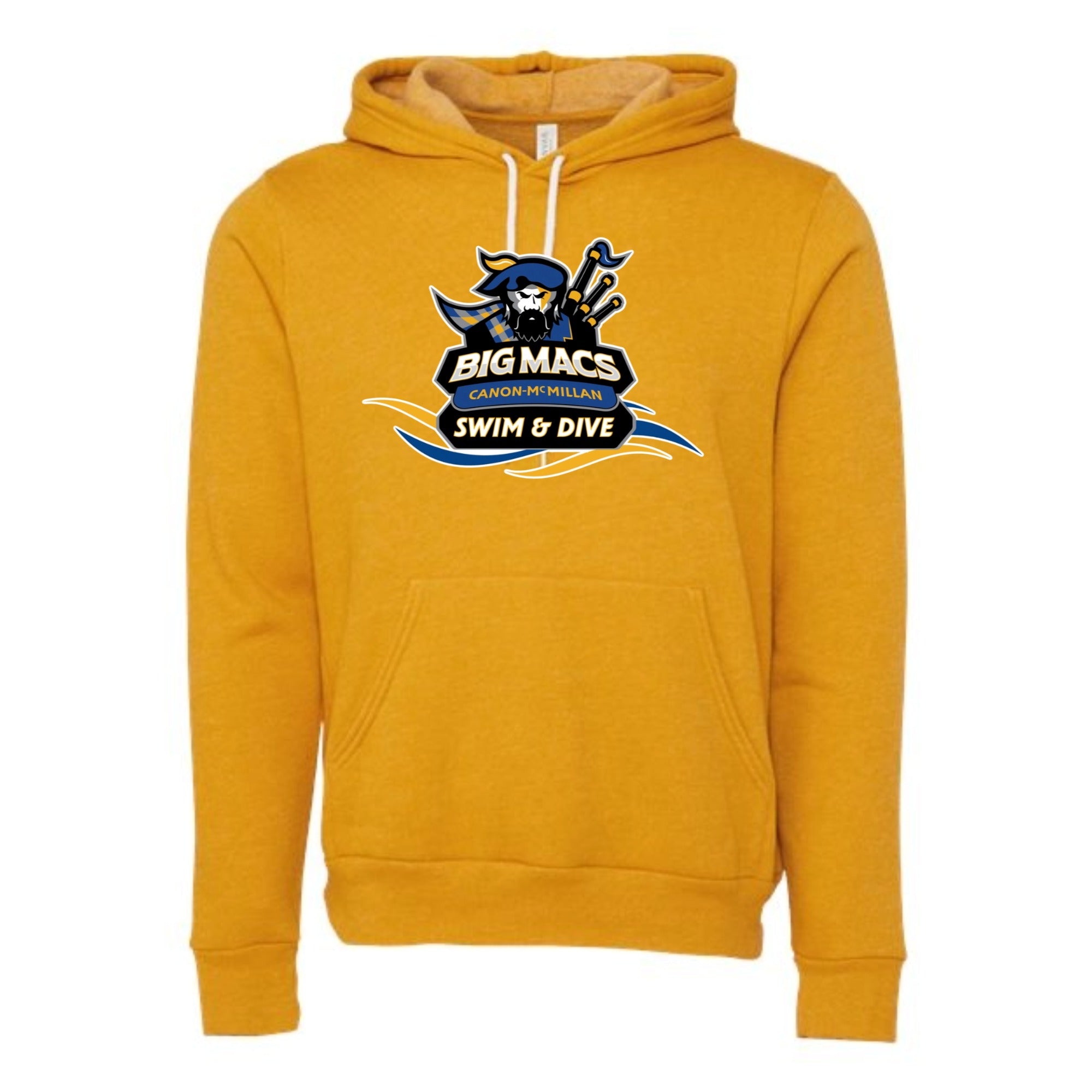 Canon Mac Swim and Dive Mascot Unisex Fleece Hoodie