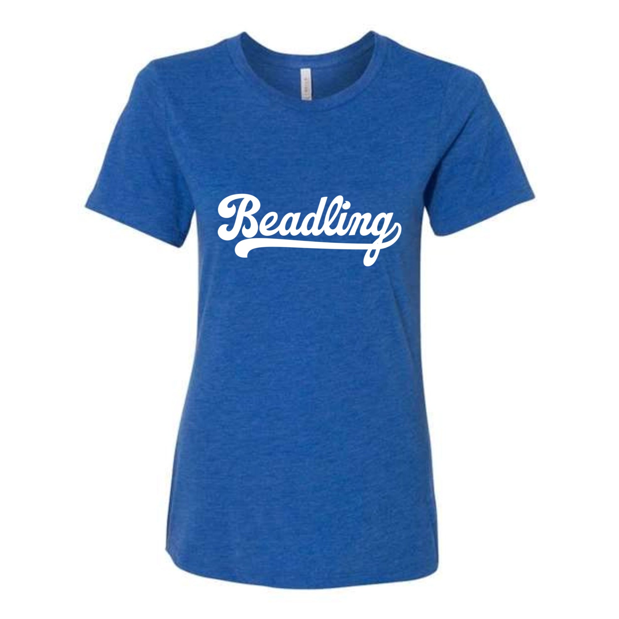 Beadling Soccer Script Women's Tri-blend Relaxed Fit Tee