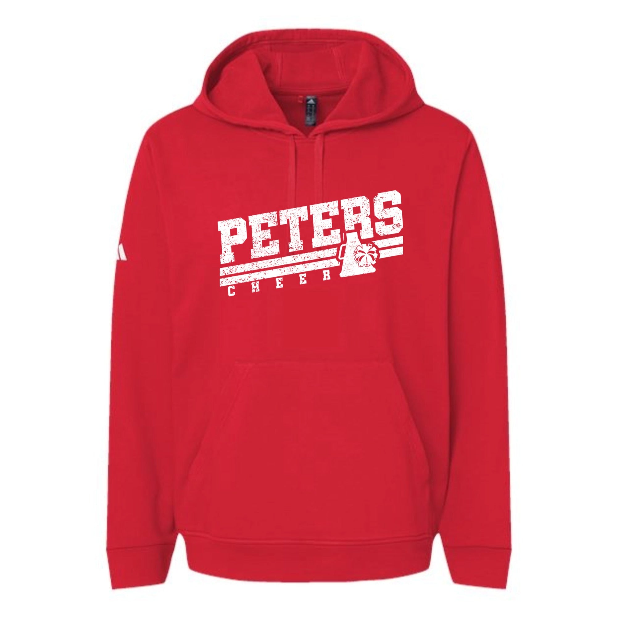 Peters Cheer Slant Fleece Hooded Unisex Sweatshirt
