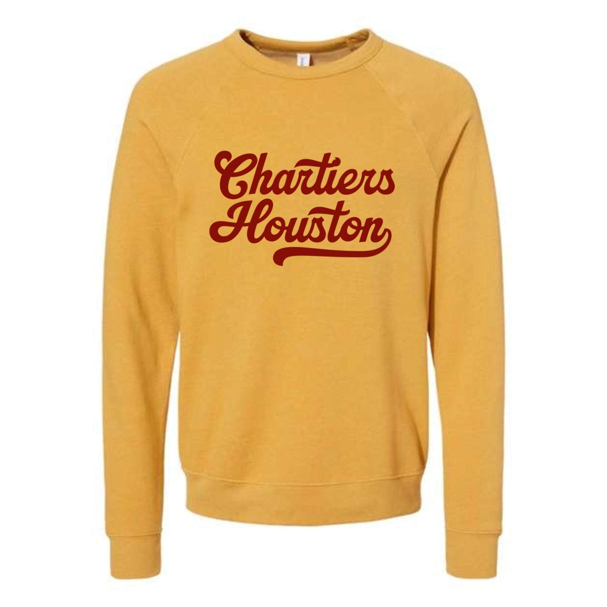 Chartiers Houston Script Unisex Fleece Crewneck Sweatshirt