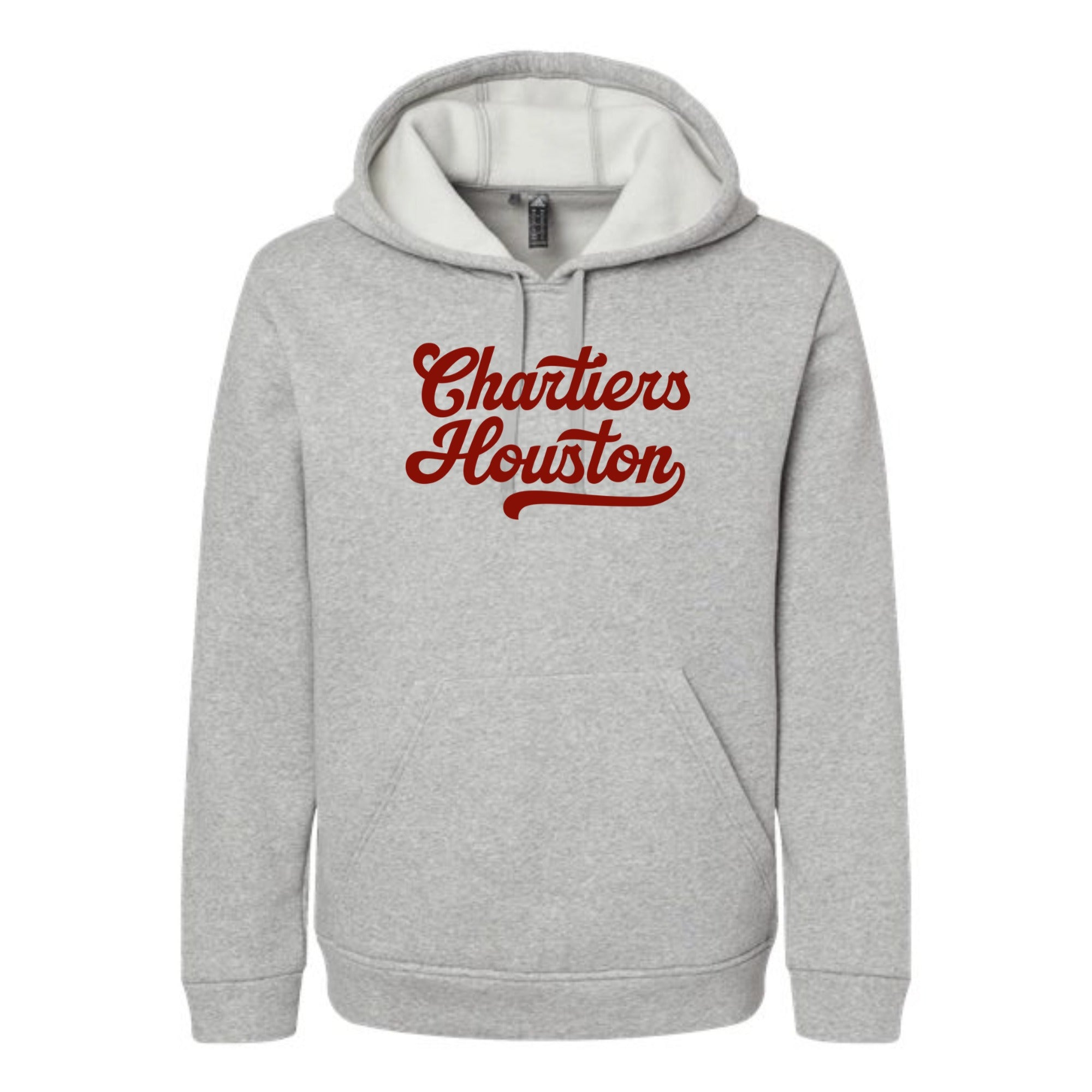Chartiers Houston Script Fleece Hooded Unisex Sweatshirt