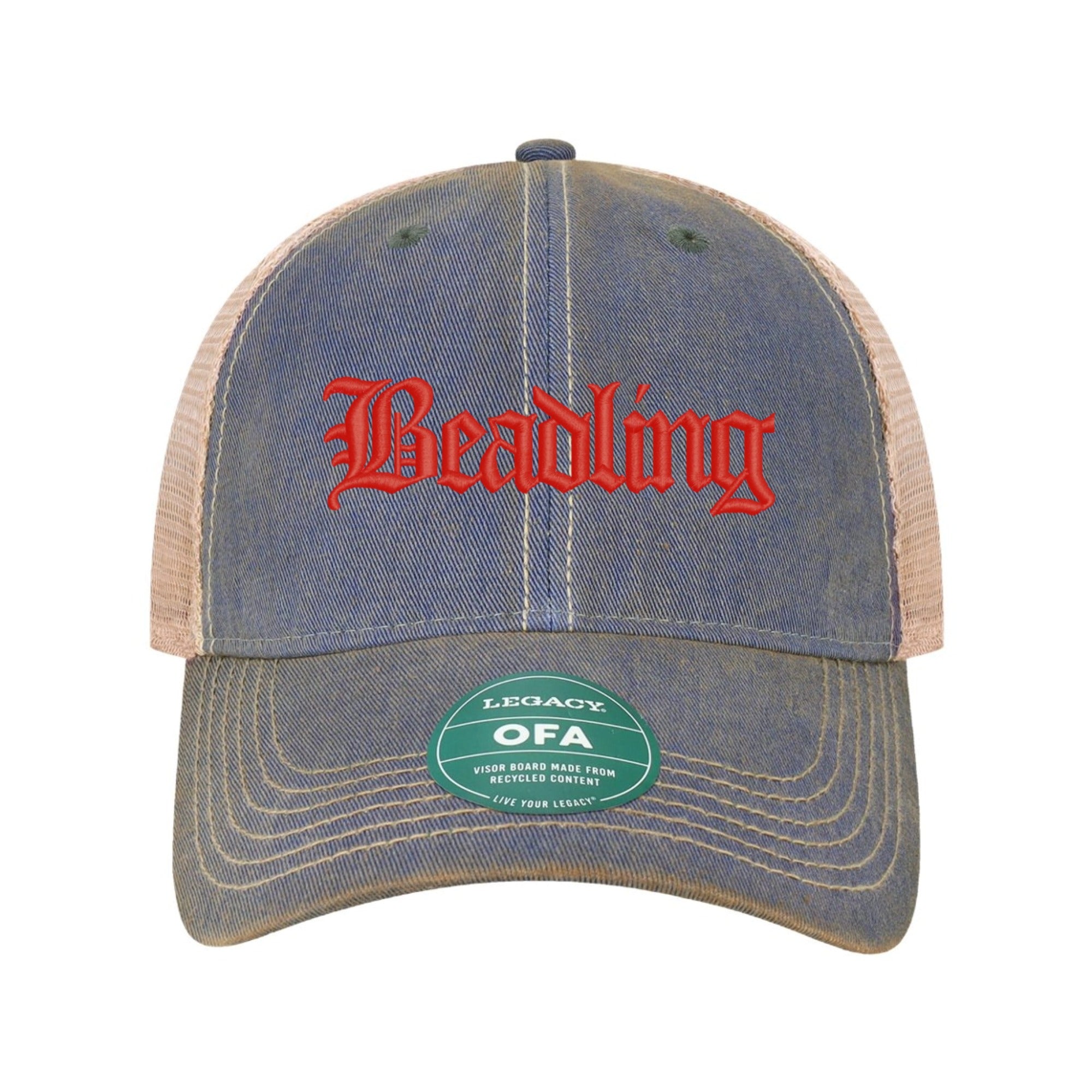 Beadling Vintage Red Old Favorite Trucker Hat
