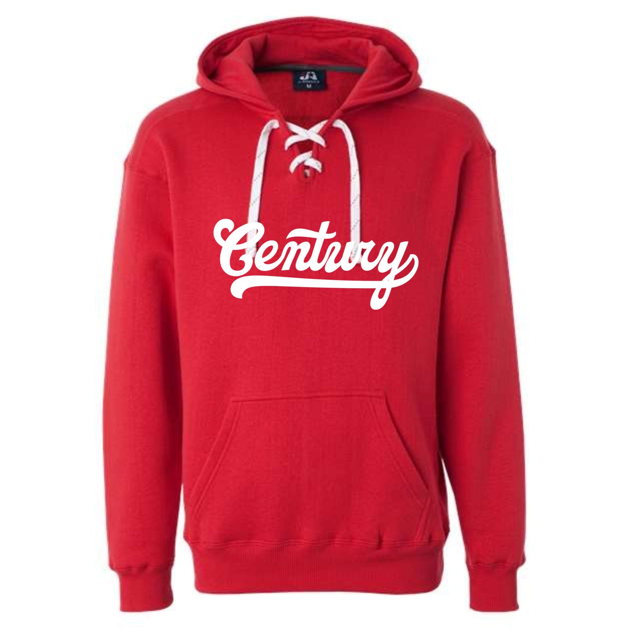 Century Soccer Script Lace Up Hoodie