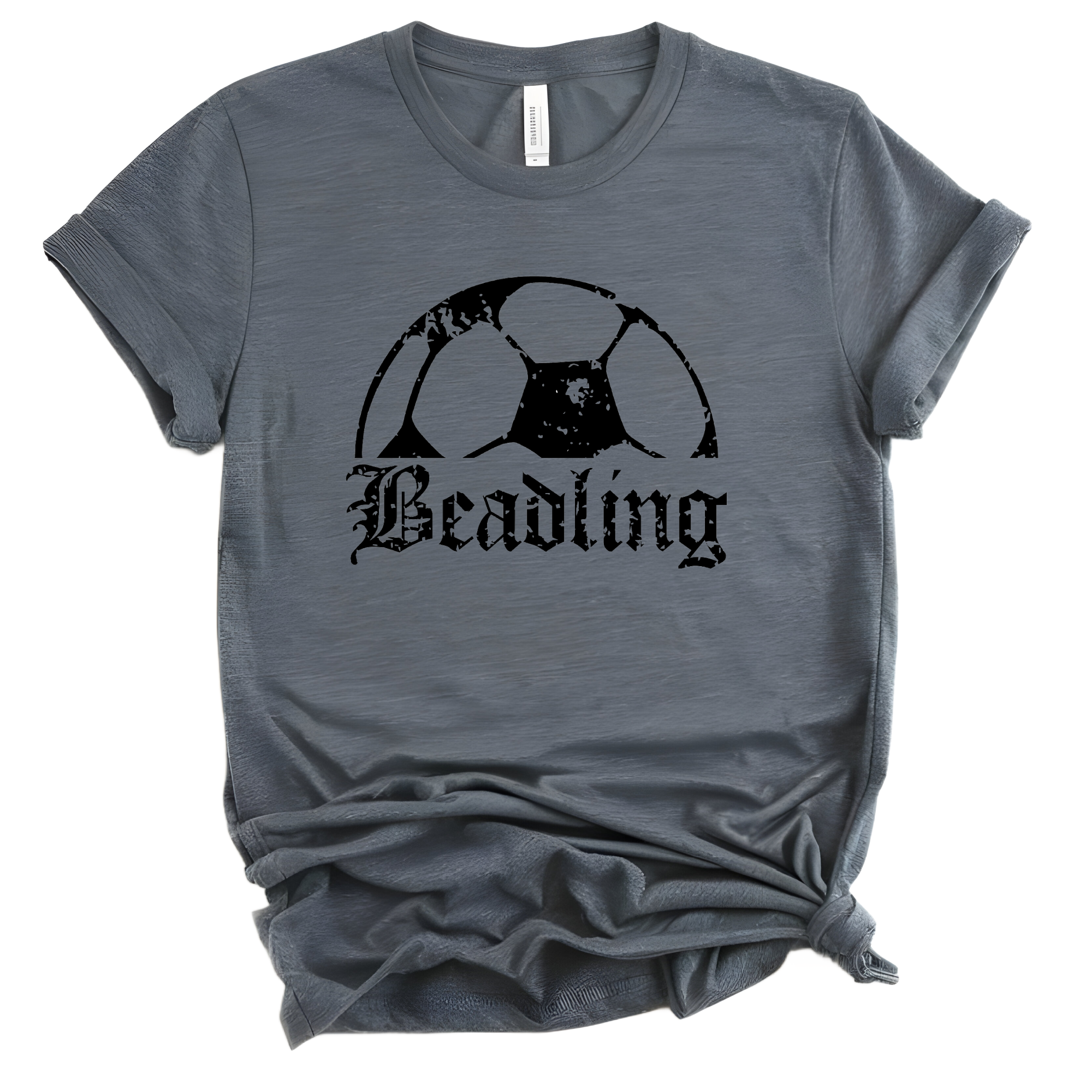 Beadling Soccer Ball Distressed Black