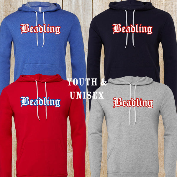 Beadling Unisex Bella + Canvas fleece hoodie
