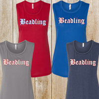 Beadling Womens Muscle Tank