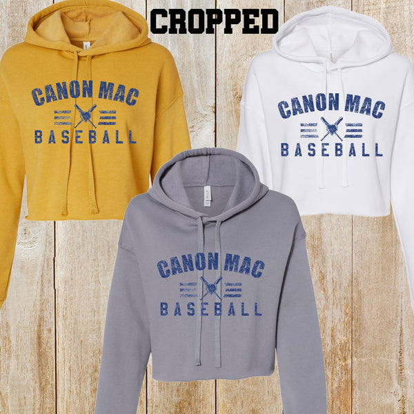 CM Baseball Bella + Canvas CROP hoodie