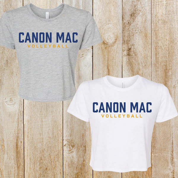 Canon Mac Volleyball  Flowy Crop tee