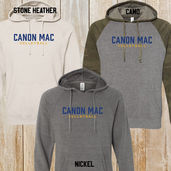 Canon Mac Volleyball Unisex Special Blend Raglan Hooded sweatshirt