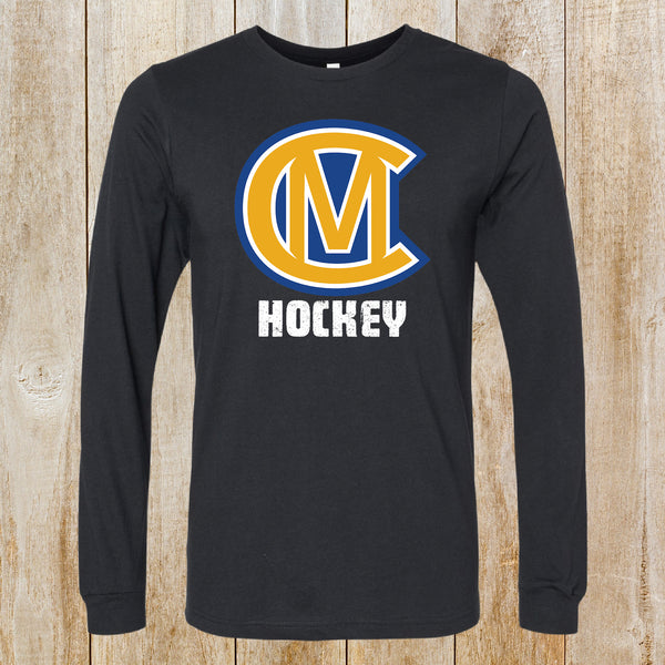 CM Hockey Logo Design long sleeved tee