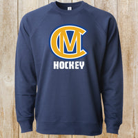 CM Hockey Logo Design Crewneck Sweatshirt