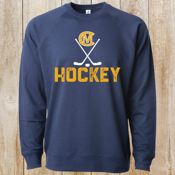 CM Hockey Stick Design Crewneck Sweatshirt